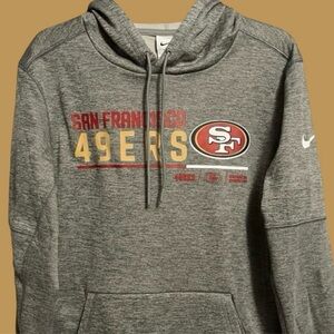 Mens San Francisco 49ers Hoodie SF Nike Therma-FIT Hooded NFL Sweatshirt SM NWT